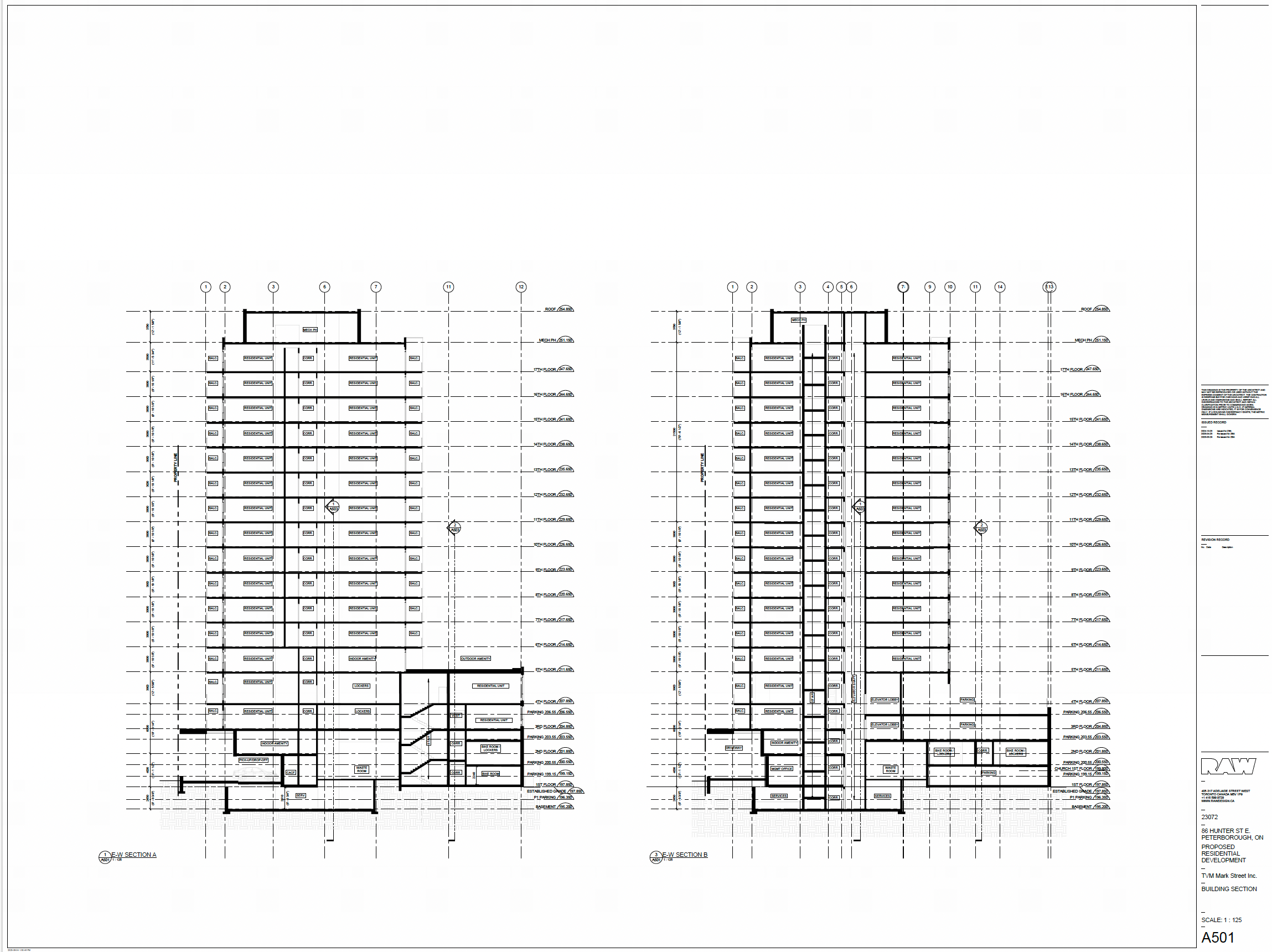 architectural drawing - building section 1
