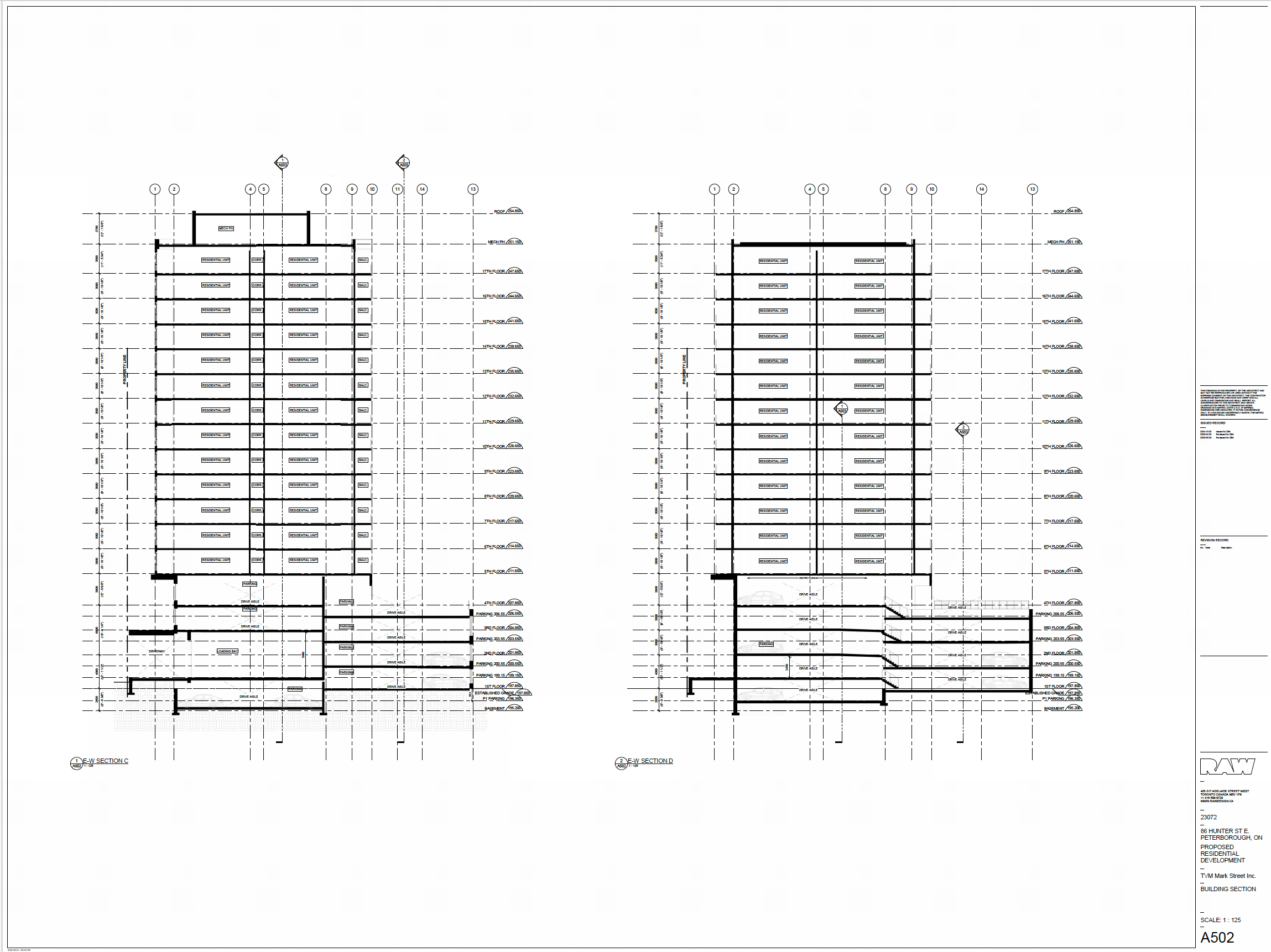 architectural drawing - building section 2