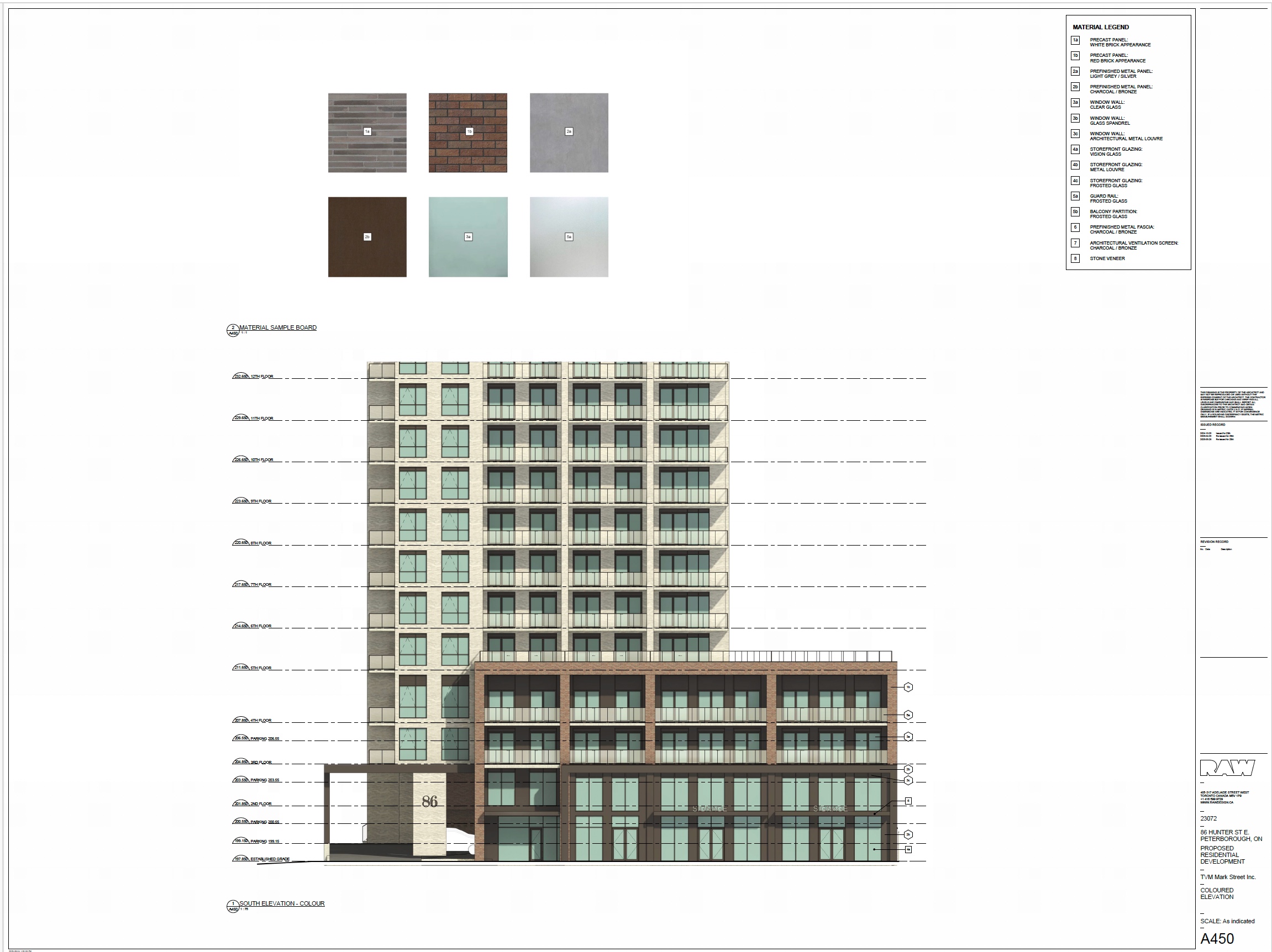 architectural drawing - coloured elevation