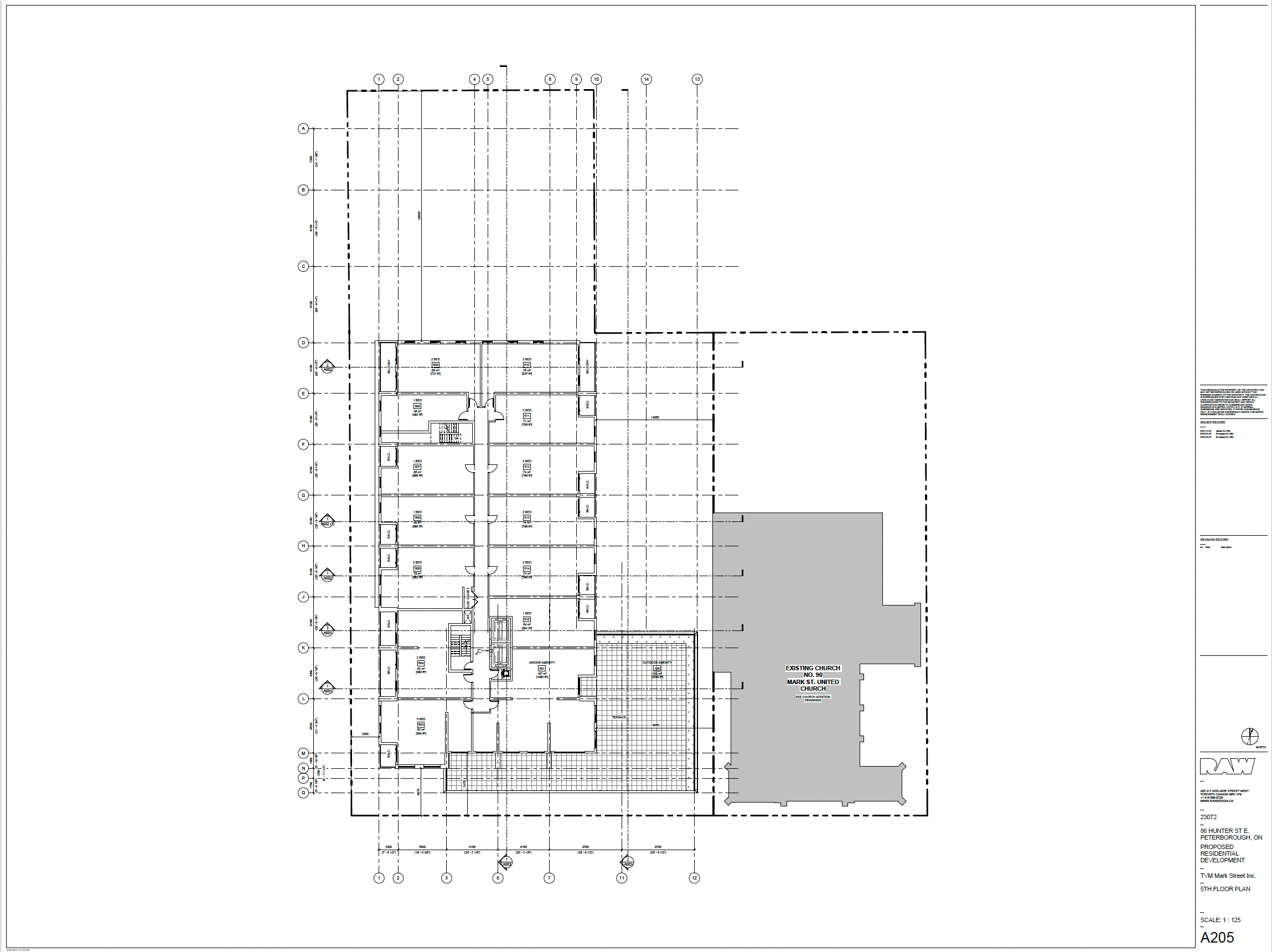 architectural drawing - fifth floor