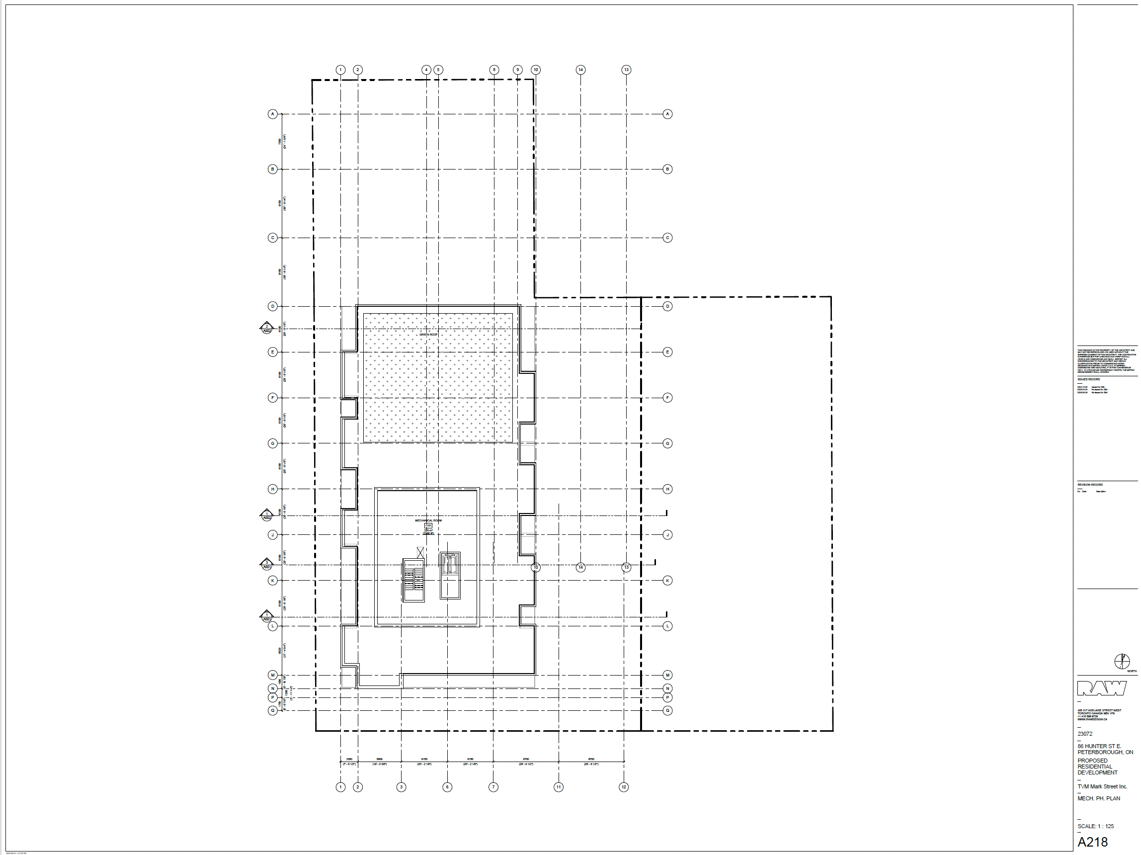 architectural drawing - mechanical floor