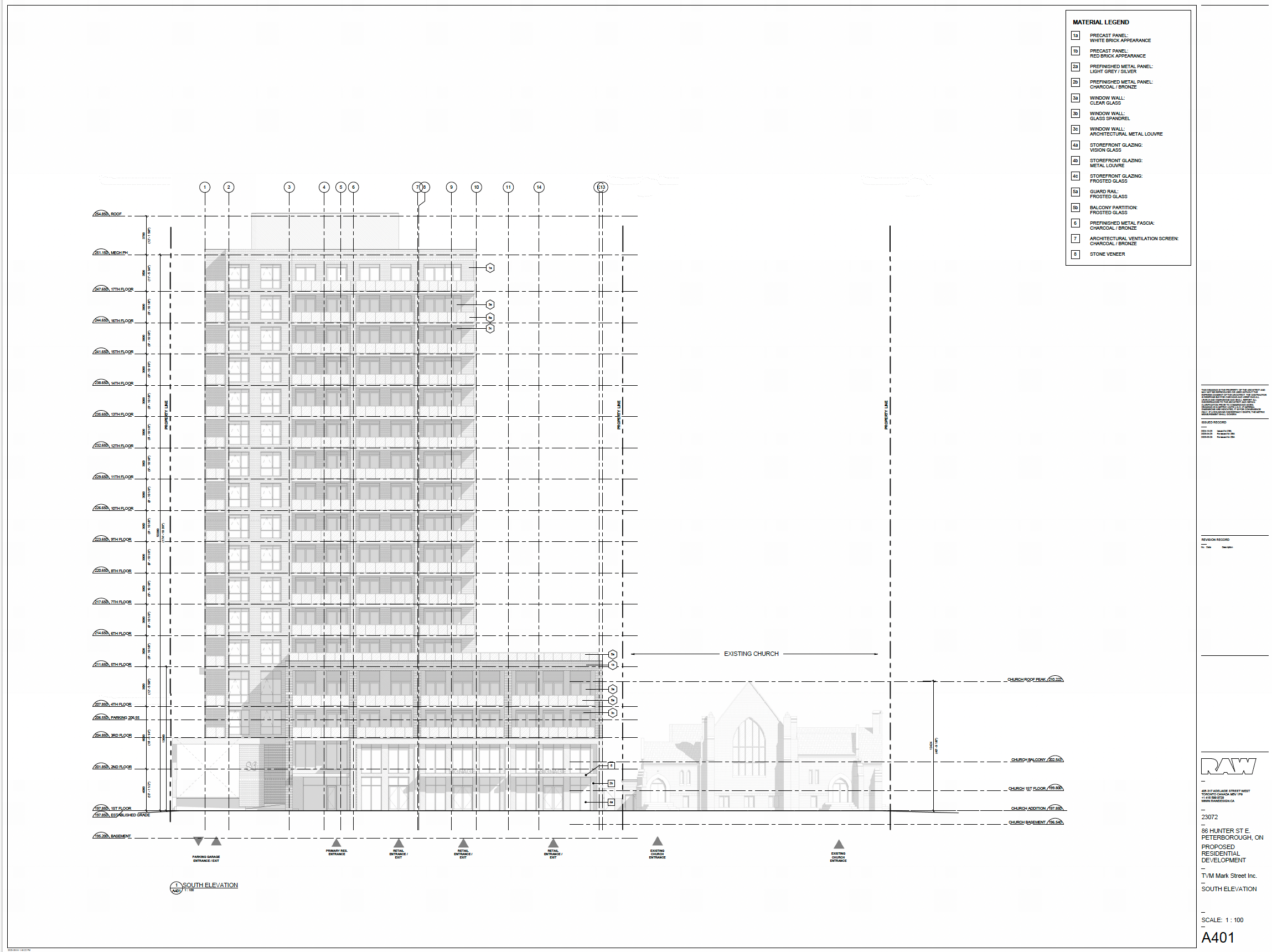 architectural drawing - south elevation