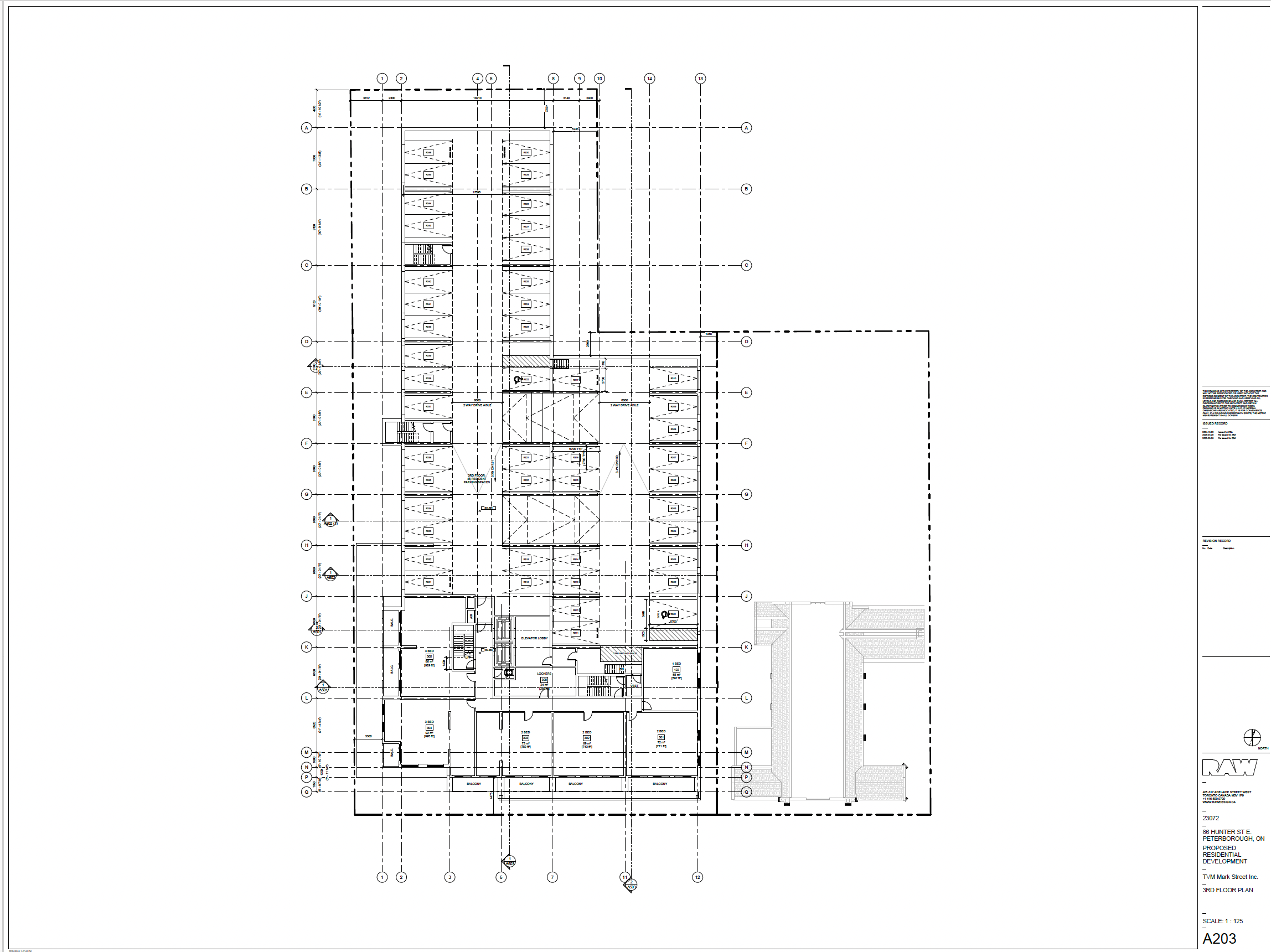 architectural drawing - third floor