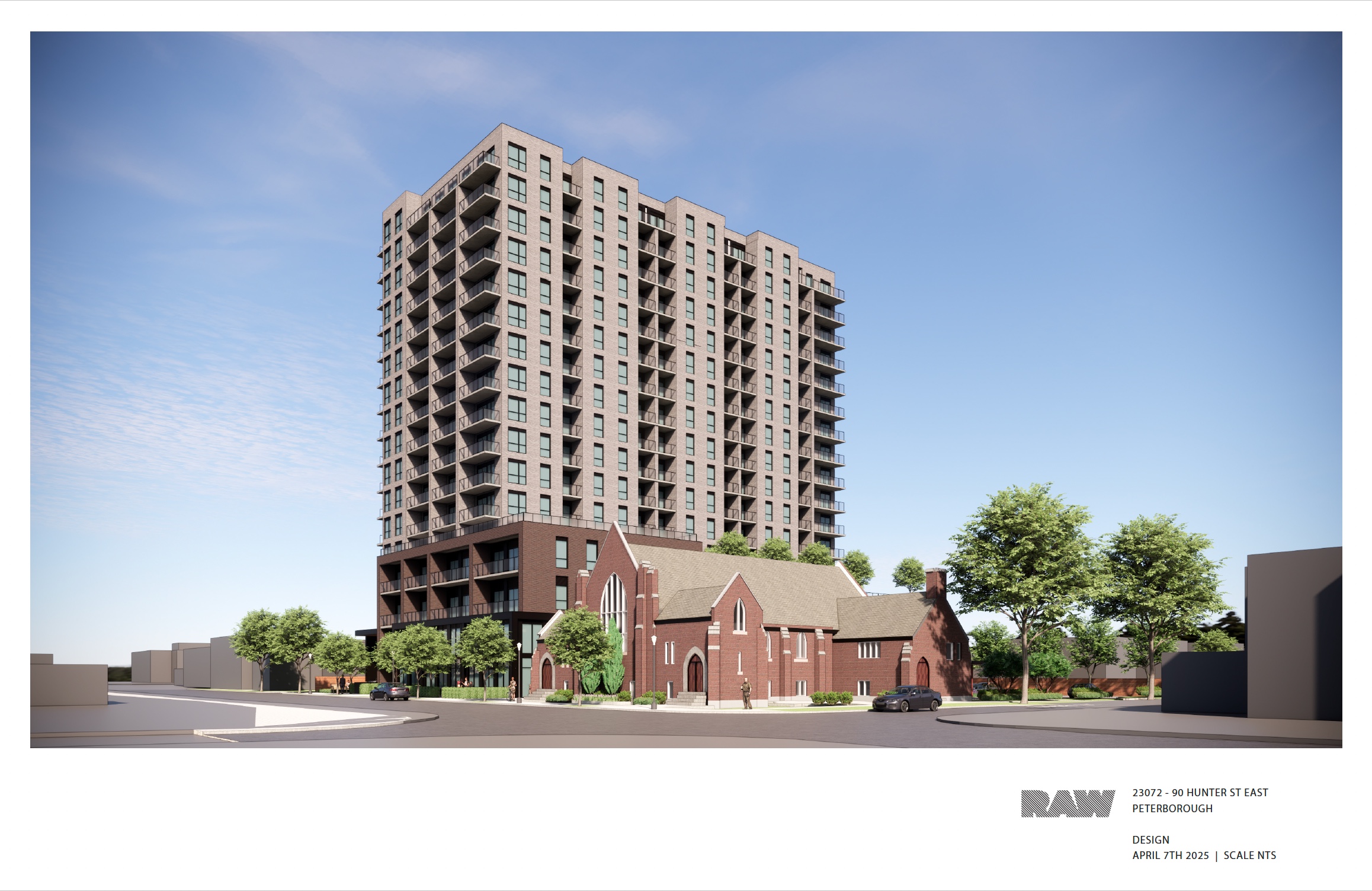 rendering of the 17-storey building