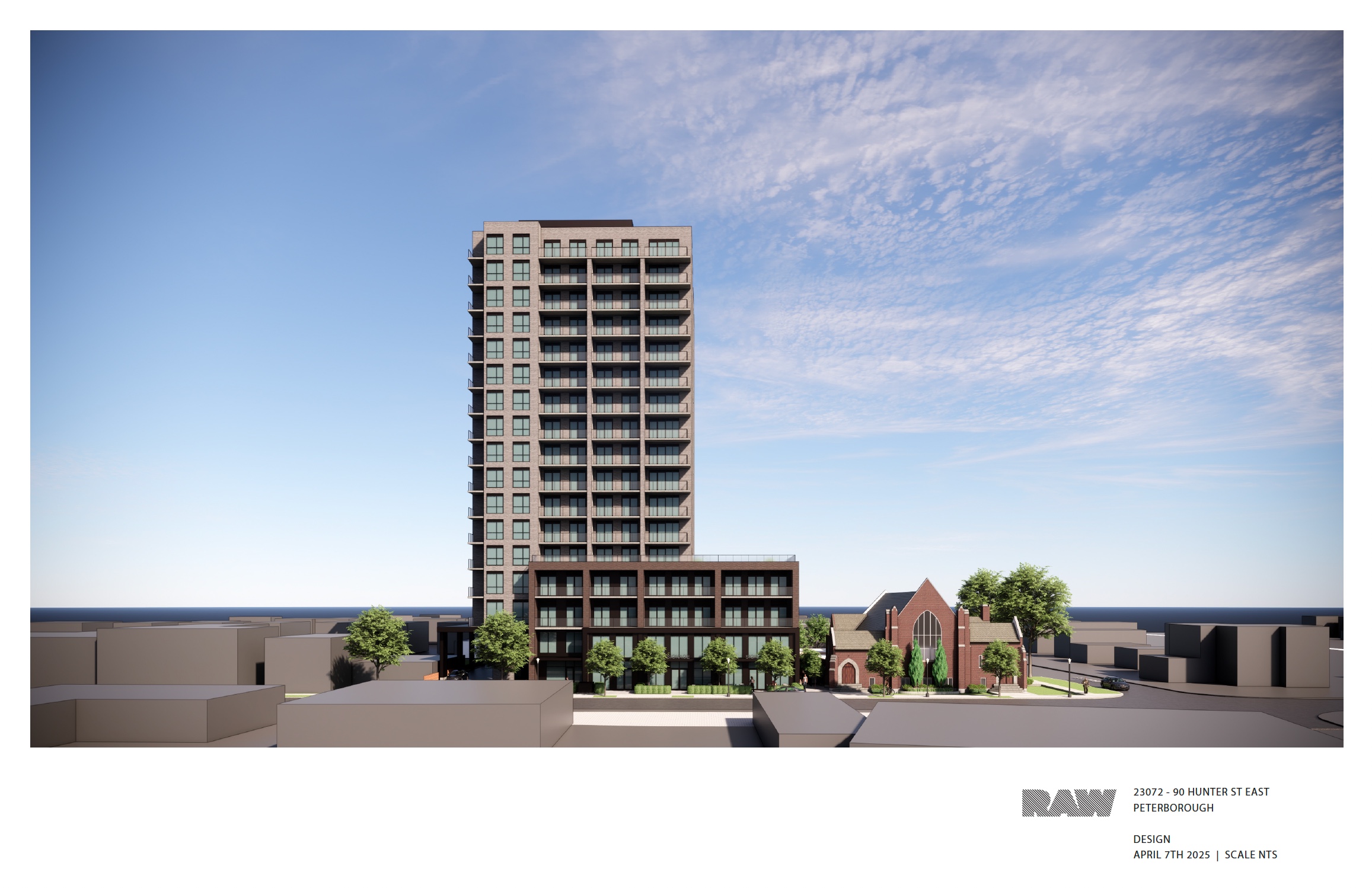 rendering of the 17-storey building
